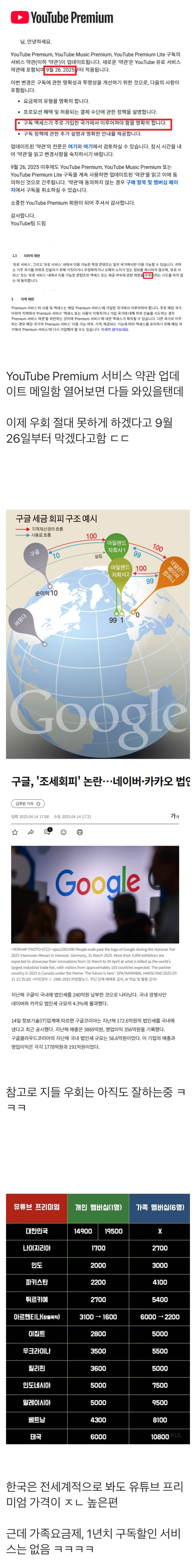 9월 26일자로 유튜브 우회 다 차단 갈긴다고 함 | 인스티즈