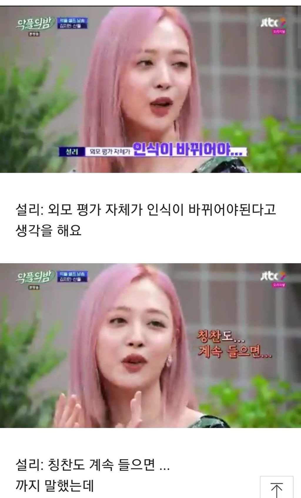 설리가 원했던 것중 한가지 | 인스티즈