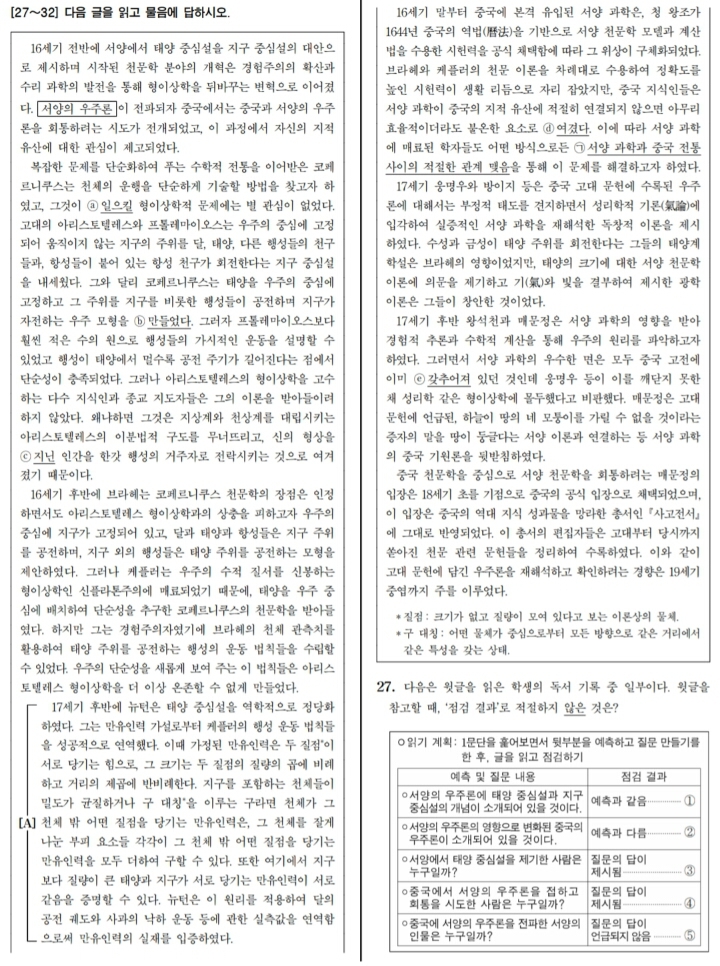 수능 재도전하는 성인이 매우 당황하는 과목....jpg | 인스티즈