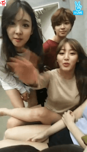 [트와이스] 오늘자 V앱 나연 핸드폰 실종사건.gif | 인스티즈