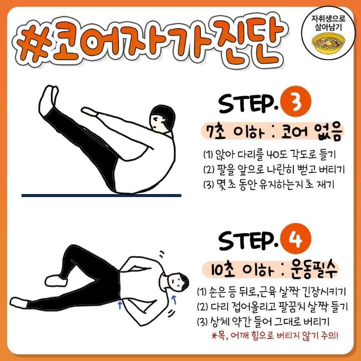 집에서 해보는 코어근육 자가진단 | 인스티즈