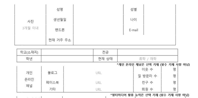 요즘 이력서 대외활동 | 인스티즈