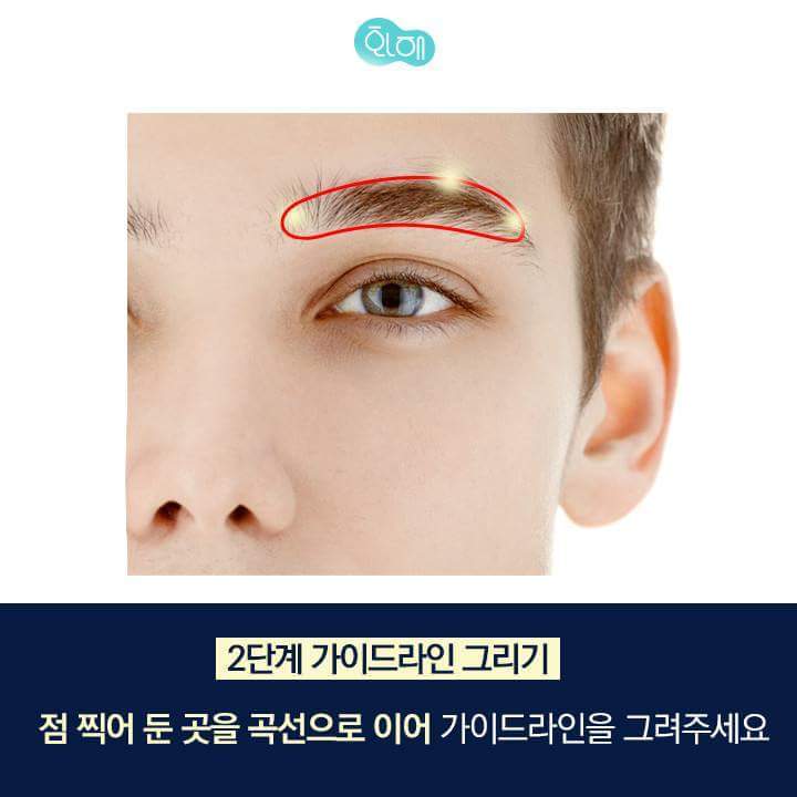 남자 눈썹 정리 가이드 | 인스티즈