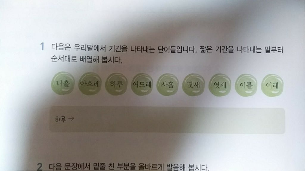 하루, 이틀, 사흘, 나흘, 닷새, 엿새, 이레, 여드레, 아흐레, 열흘 | 인스티즈