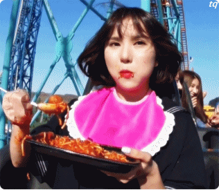 오물오물 잘먹는 여자친구 은하.gif | 인스티즈