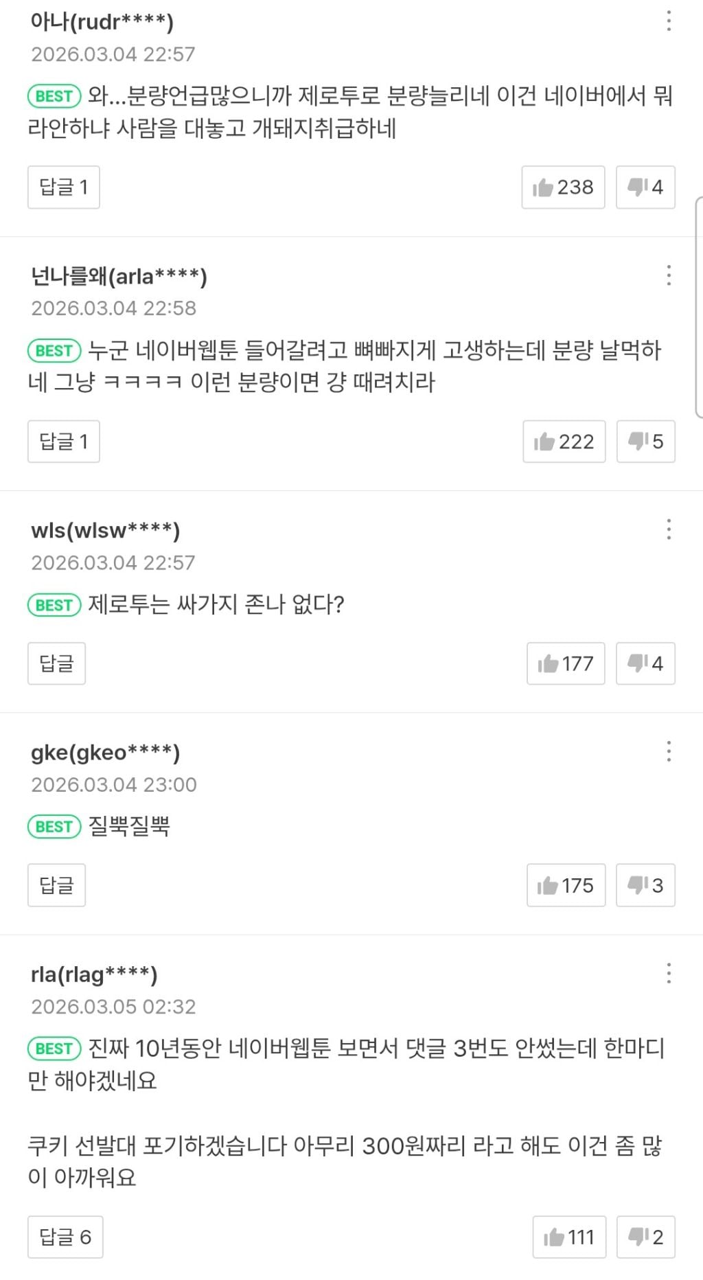네이버웹툰 제 2의 질뿍 사태 발생 | 인스티즈
