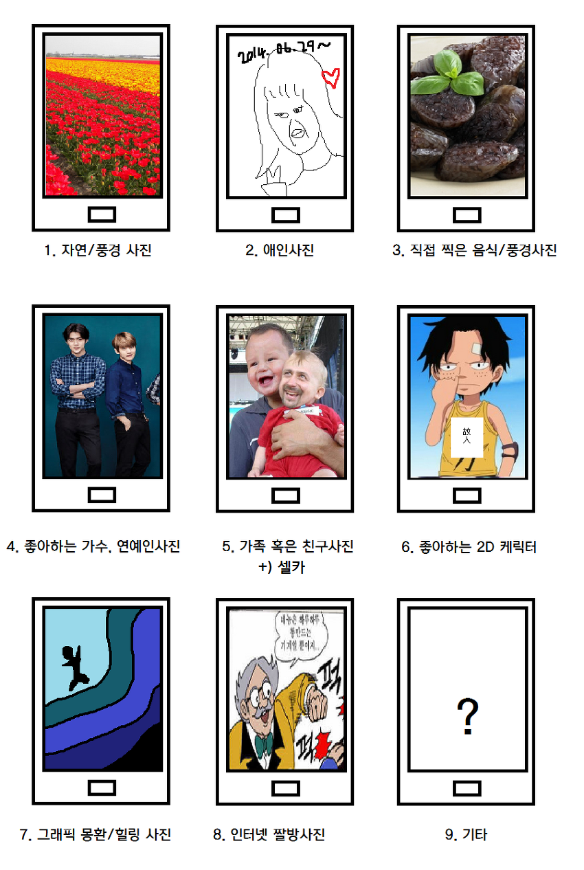 자신의 핸드폰 배경화면 유형은? | 인스티즈