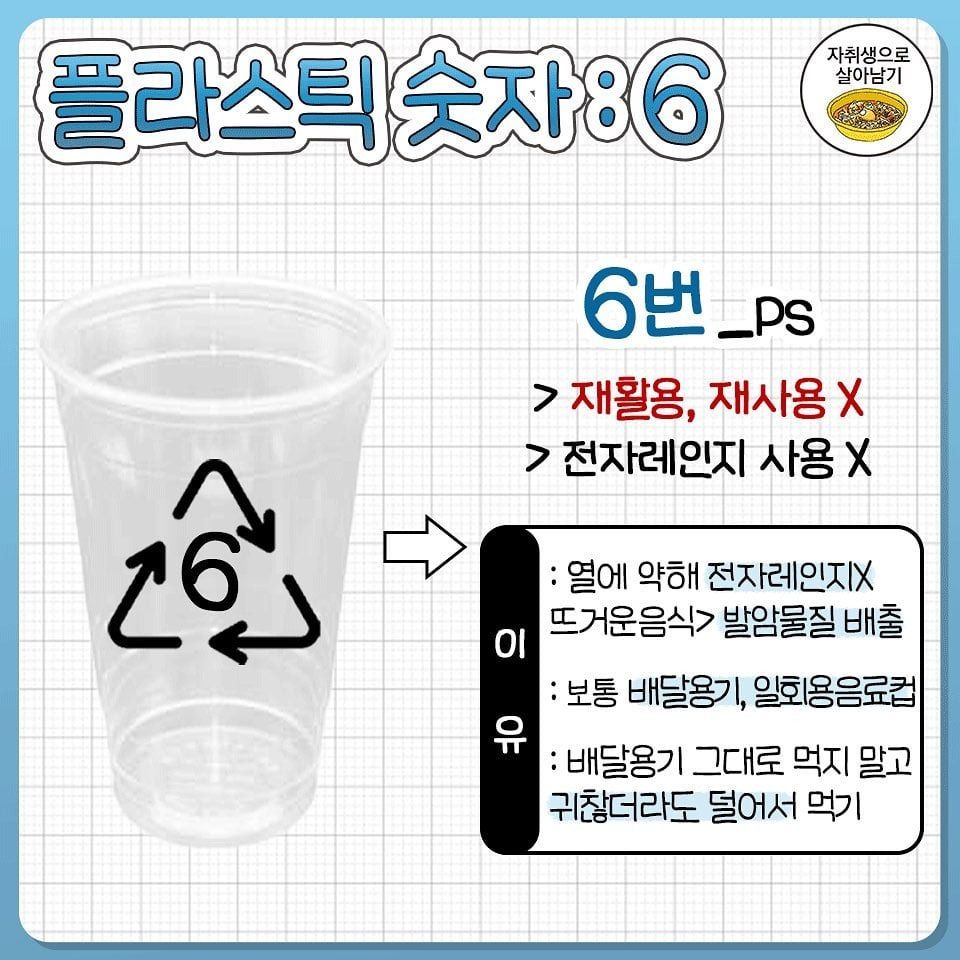 알아야하는 플라스틱 숫자정보 | 인스티즈