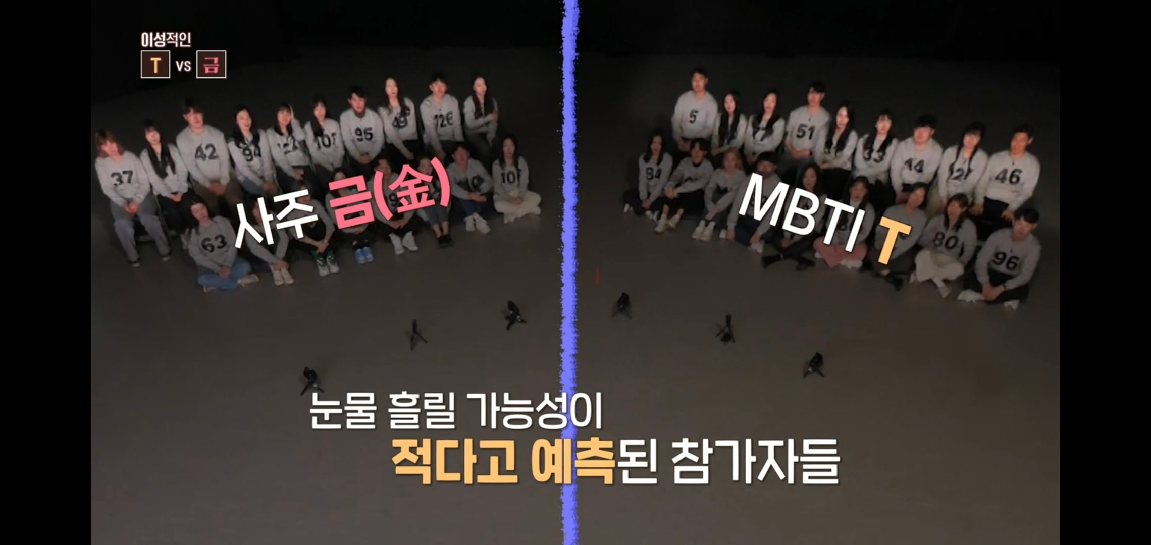  웃긴 티빙 mbti F vs T 눈물실험.jpg | 인스티즈