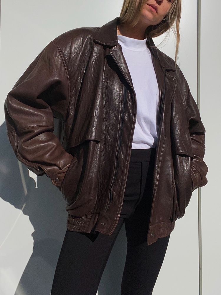 레더(leather) 아우터 코디 모음 | 인스티즈