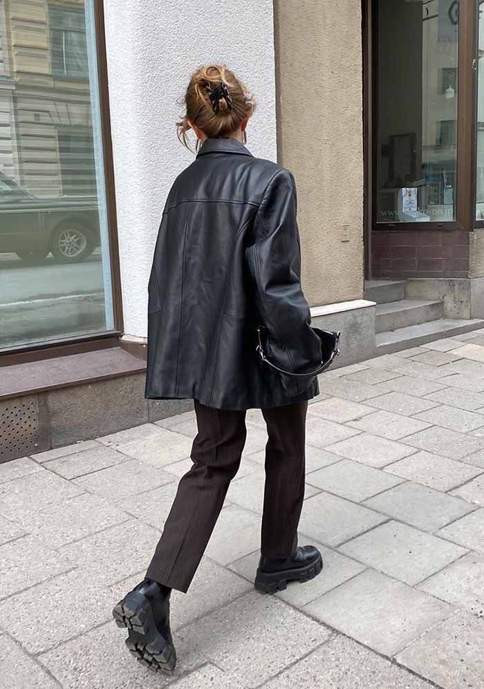 레더(leather) 아우터 코디 모음 | 인스티즈