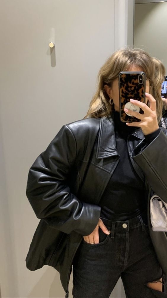 레더(leather) 아우터 코디 모음 | 인스티즈