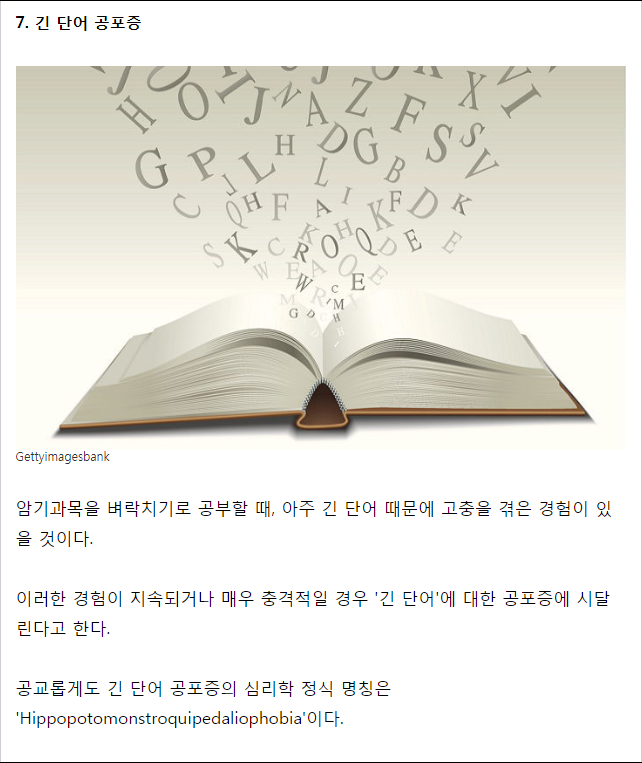 우리에게 잘 알려지지 않은 특이한 공포증 | 인스티즈
