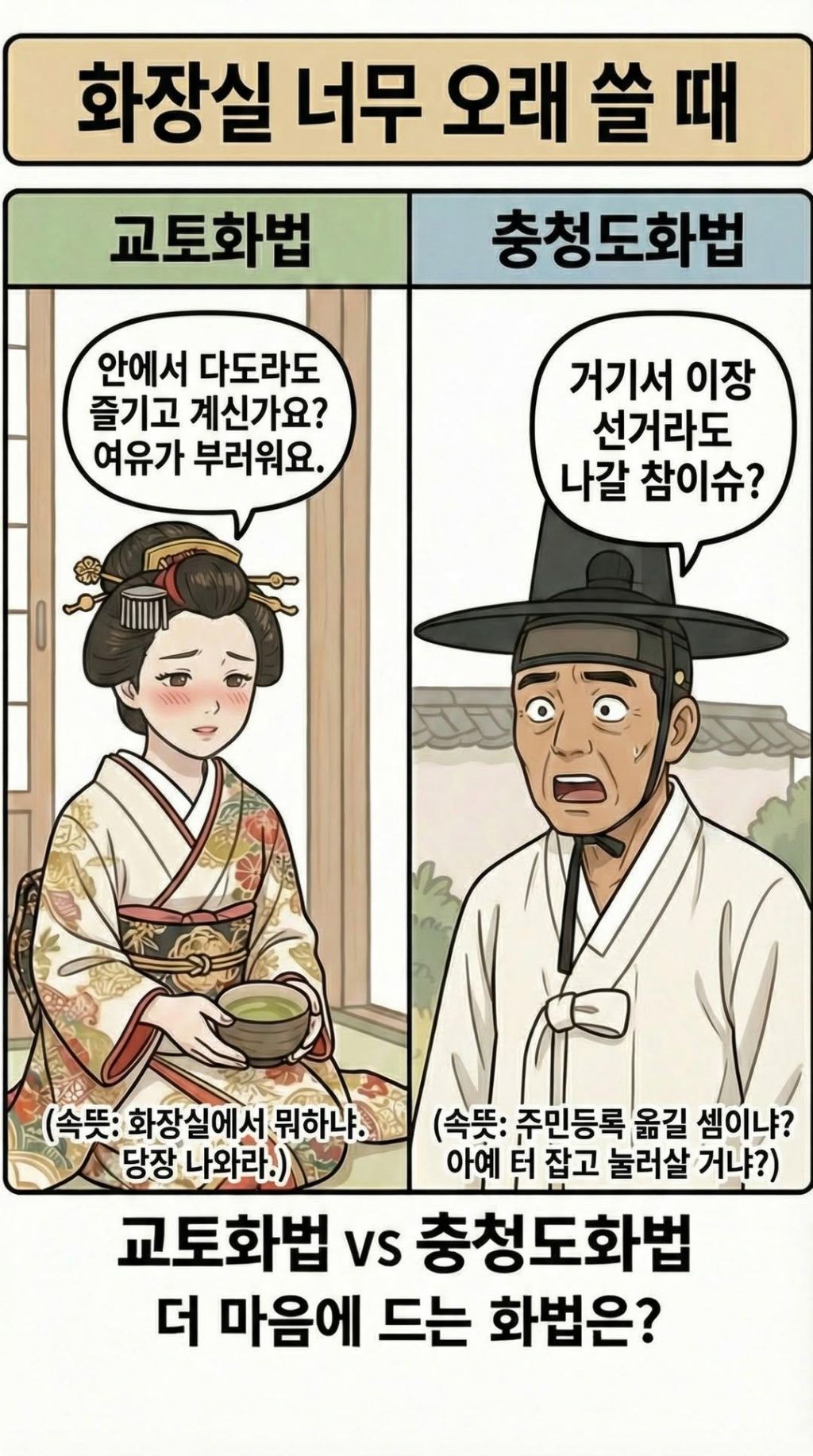 교토화법과 충청도화법의 차이점 | 인스티즈