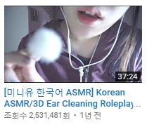 국내 Asmr 유투버 구독자 순위 TOP5 | 인스티즈
