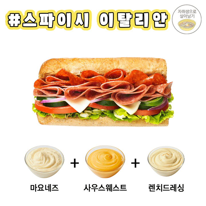 서브웨이 소스 조합법! 이제는 당당하게 주문하자 | 인스티즈