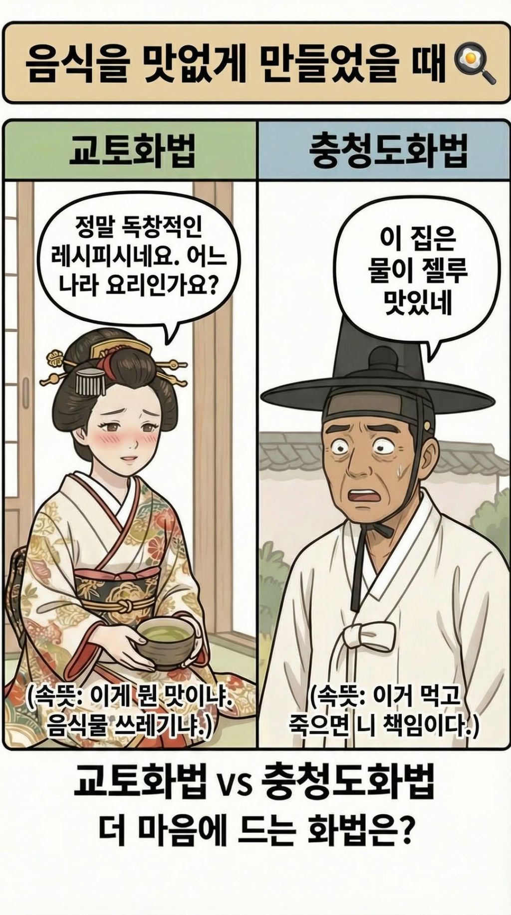 교토화법과 충청도화법의 차이점 | 인스티즈