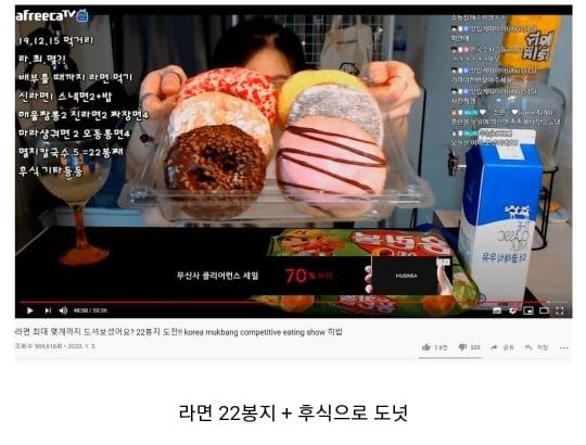 주관적인 남녀 먹는양 유튜버 원탑 | 인스티즈
