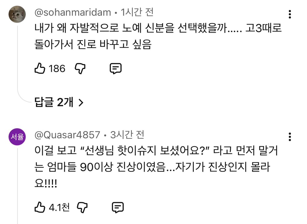 이수지 유치원 선생님 2편에 달린 댓글들.jpg | 인스티즈