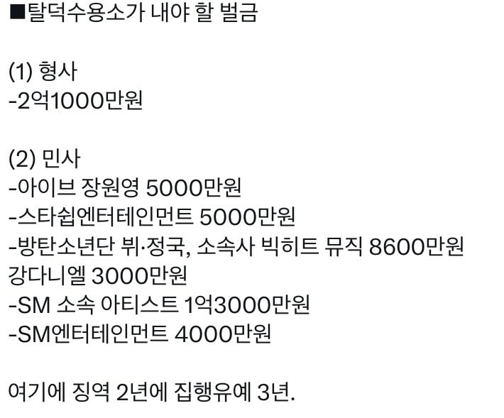 SM엔터 ㅌㅅㅇㅅ 법적대응결과 공지.jpg | 인스티즈