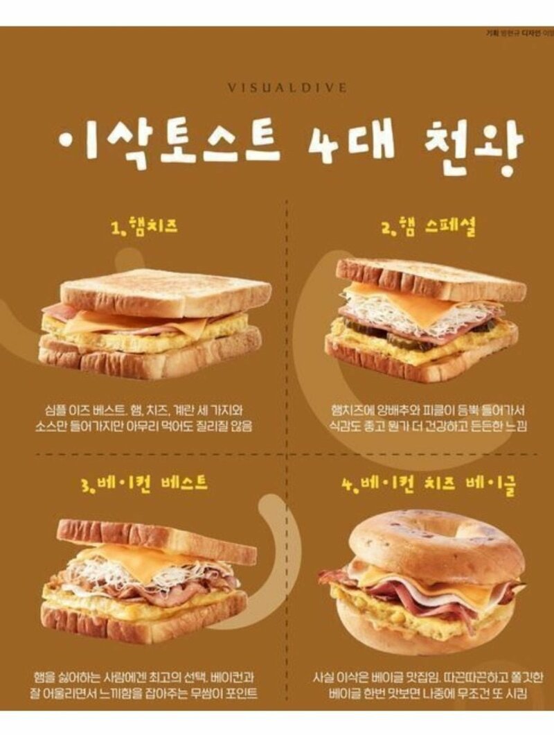 이삭토스트 4대천왕 | 인스티즈