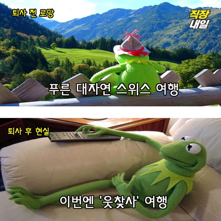 퇴사전 퇴사후.JPG | 인스티즈