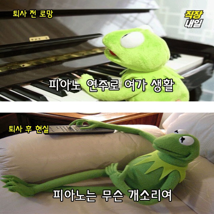 퇴사전 퇴사후.JPG | 인스티즈
