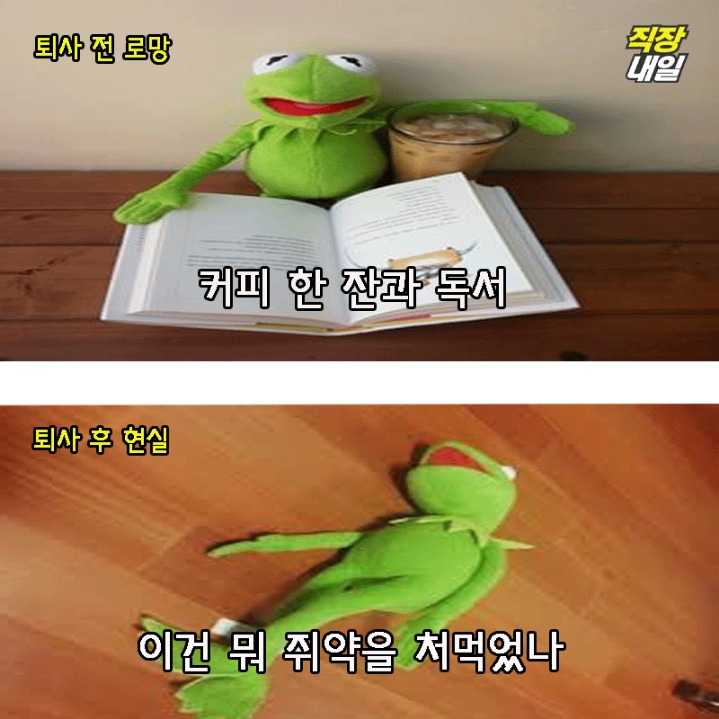 퇴사전 퇴사후.JPG | 인스티즈