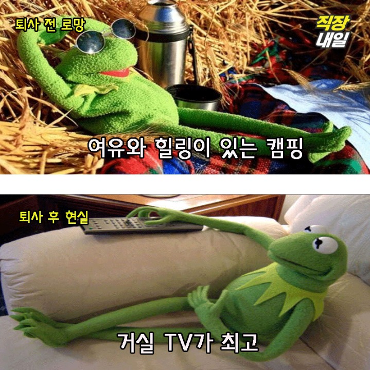 퇴사전 퇴사후.JPG | 인스티즈