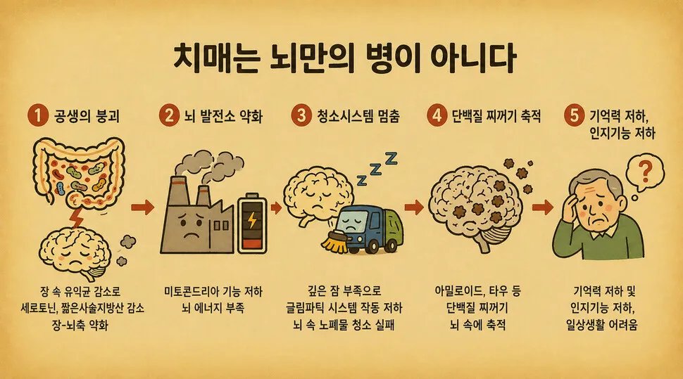 치매는 뇌만의 병이 아니다…장이 약하면 더 빨리 찾아와 | 인스티즈