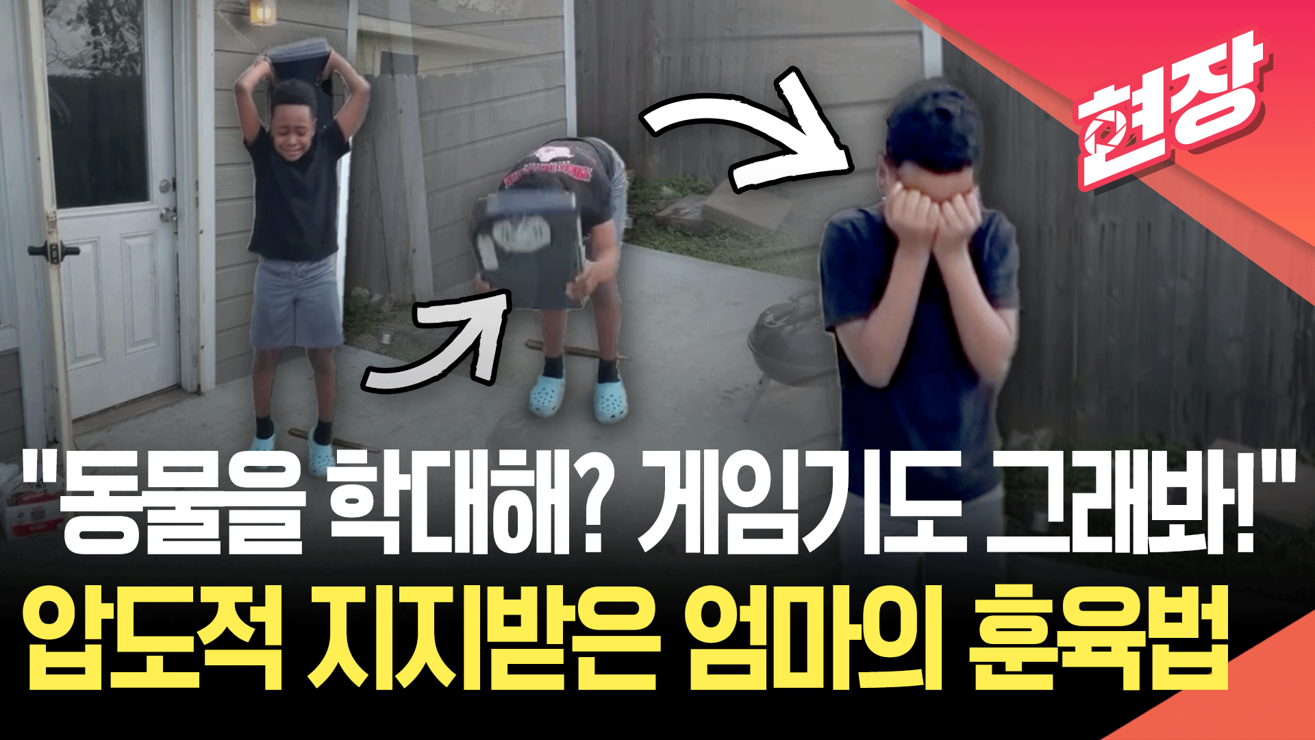 "고양이를 내리쳐? 게임기도 그렇게 해봐!”… 美 엄마 훈육영상 화제 | 인스티즈