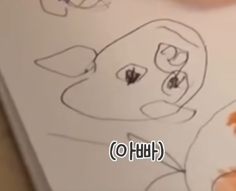 👶🏻: 이거 아빠 그린건데 엄마는 왜 돼지라고 할까?ㅠㅠ | 인스티즈