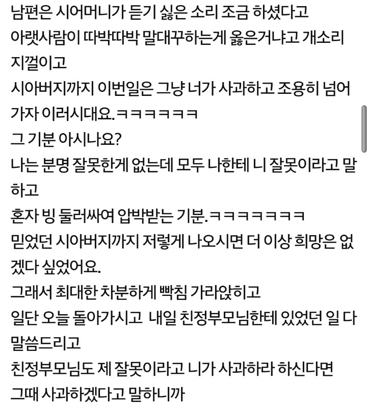 이중적인 시어머니한테 한마디함 (시댁갑질,마마보이..이혼) | 인스티즈