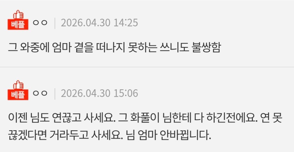 우리엄마 새언니랑 연끊겼는데 | 인스티즈