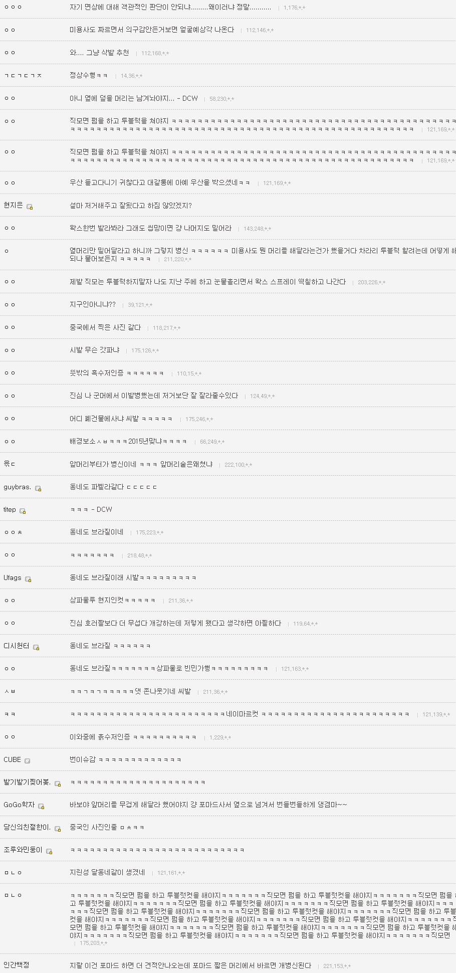 투블럭 헤어스타일 실패사례들.jpg | 인스티즈