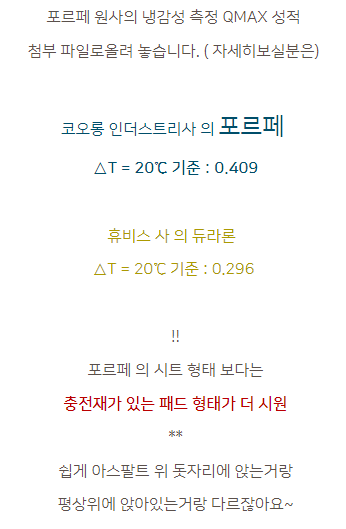 여름 냉감이불에 브랜드도 중요하지만 냉감 원사는 포르페, 휴비스가 있거든요? | 인스티즈