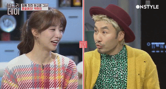 노홍철 매니저가 박하선을 평범해서 좋아한다는 얘기에 한혜진 허지웅 박하선 반응.gif | 인스티즈