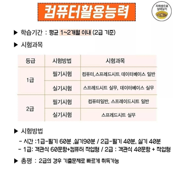 단기 취득 자격증 BEST7 | 인스티즈
