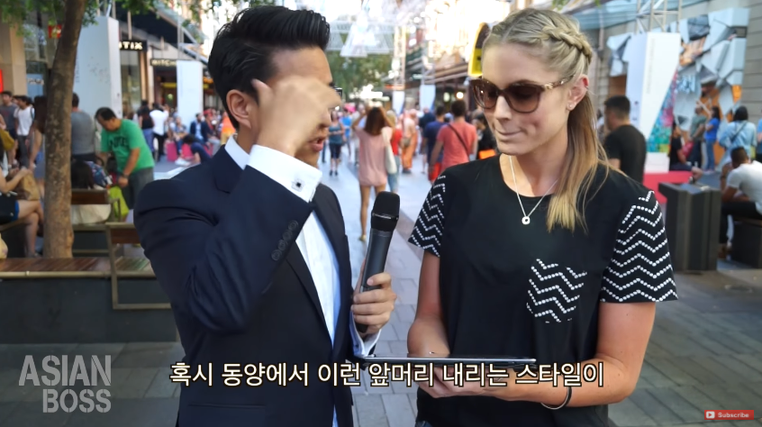 서양인이 투표하는 남자 앞머리 vs 올린 머리 | 인스티즈