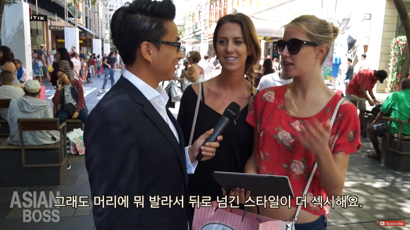 서양인이 투표하는 남자 앞머리 vs 올린 머리 | 인스티즈