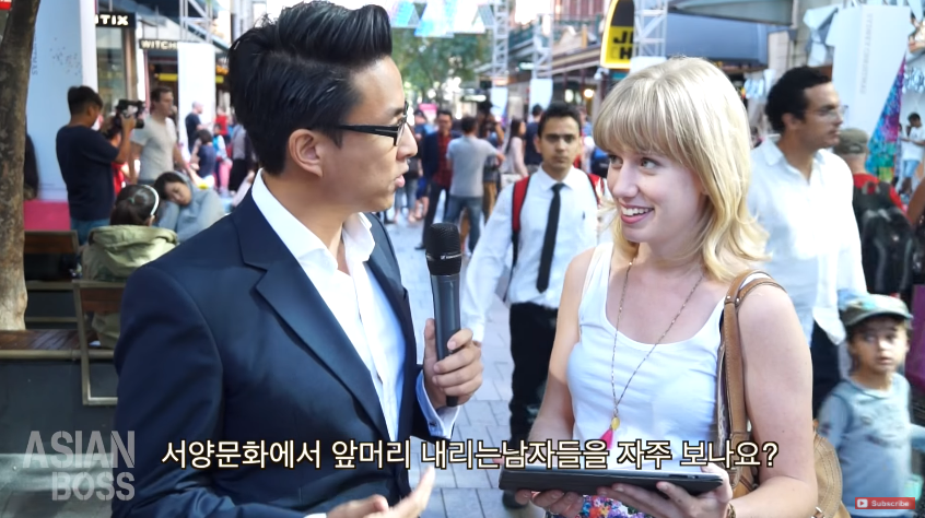 서양인이 투표하는 남자 앞머리 vs 올린 머리 | 인스티즈