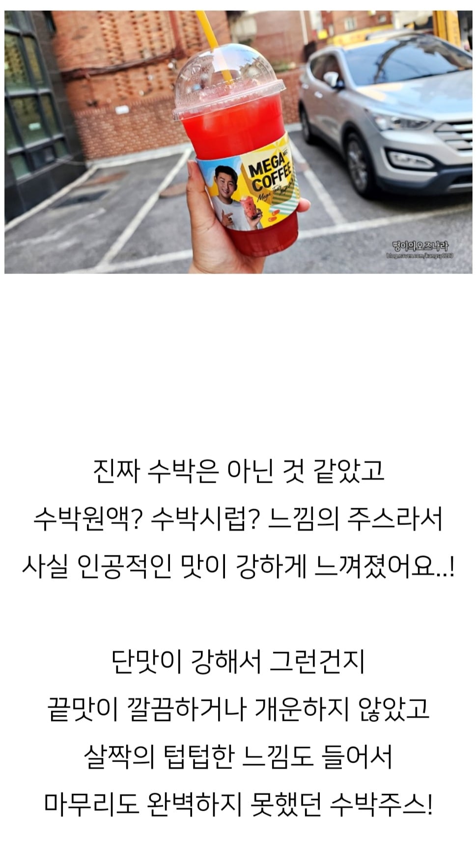 체인점 카페 수박주스중 맛 평가 최악인 업체 | 인스티즈
