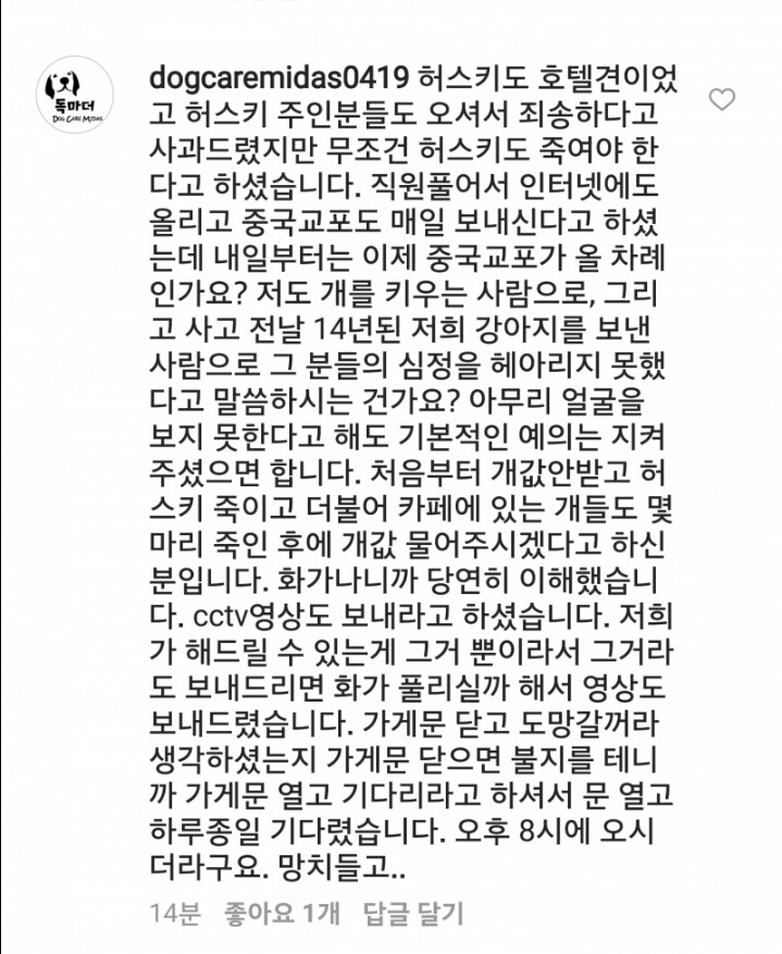 보배에서 난리난 애견카페 사건과 주인의 해명 . jpgif | 인스티즈