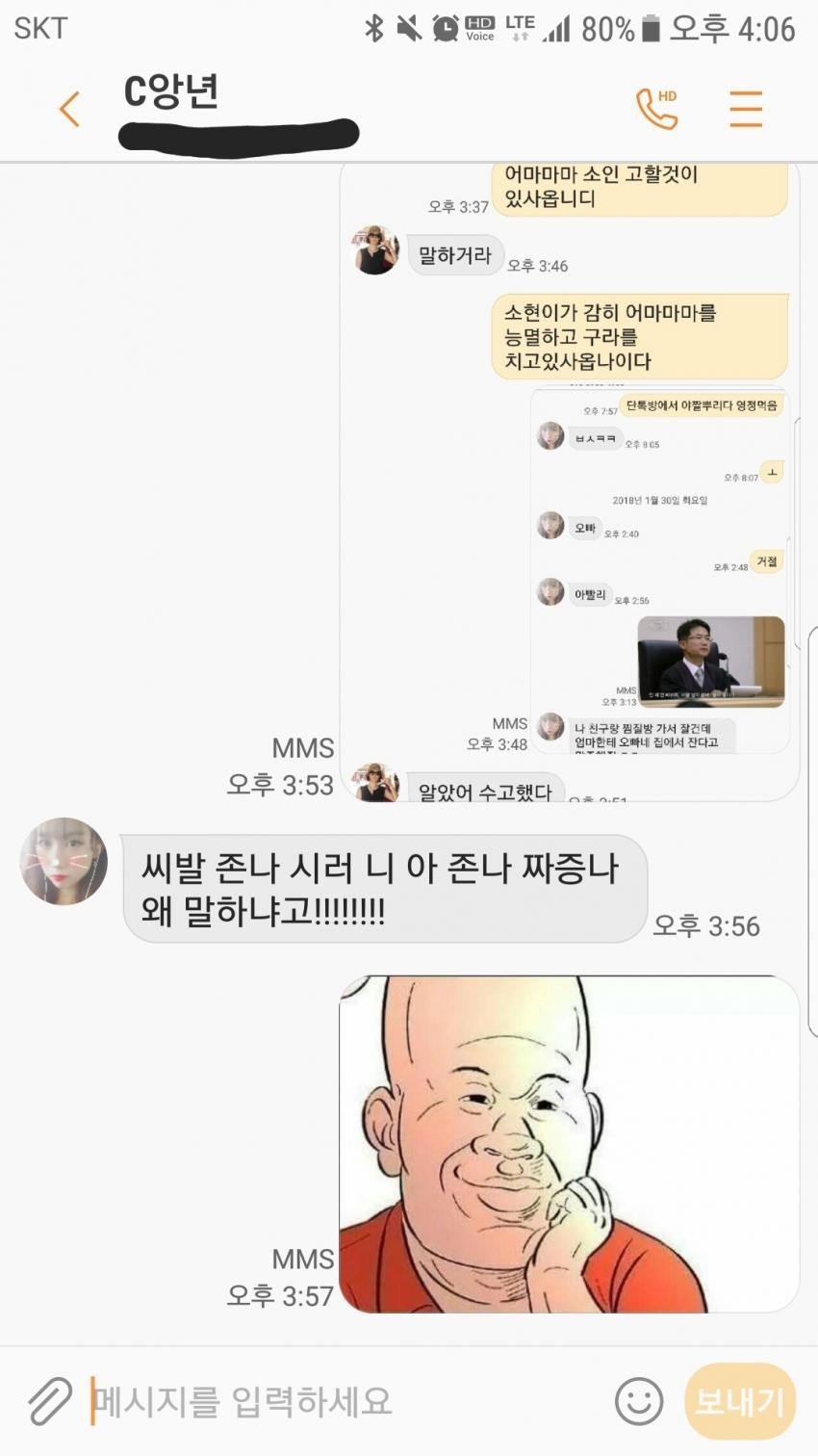 야갤인싸 여동생 참교육 시킨 야붕이.jpg | 인스티즈