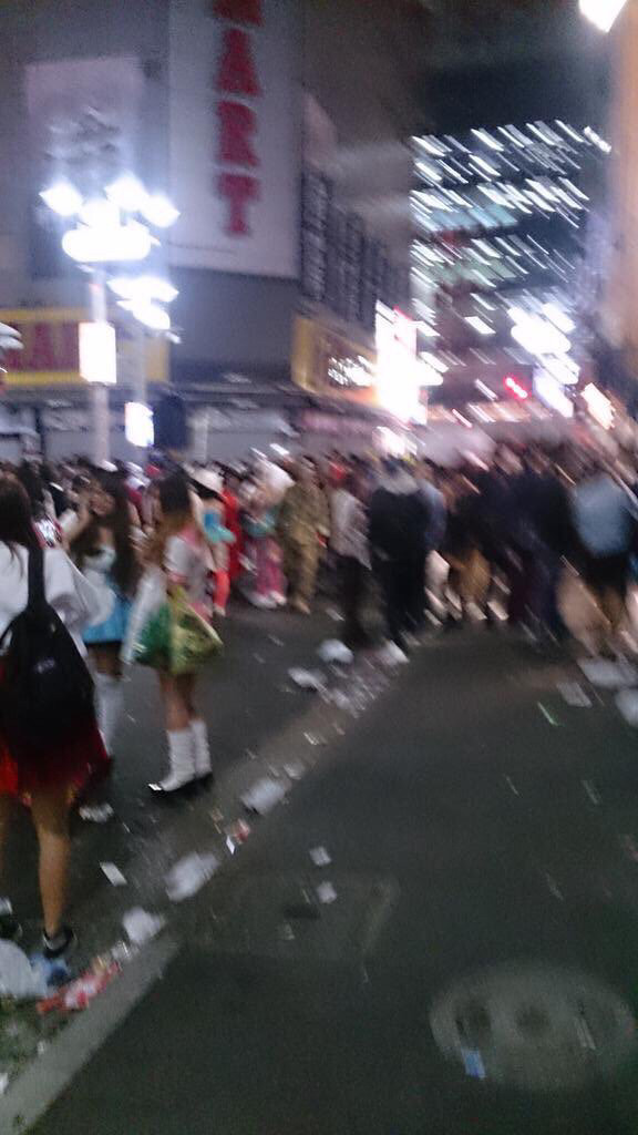 어제자 할로윈 행사 후 일본 거리.shibuya | 인스티즈