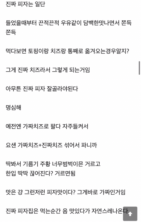 이글 보고 진짜치즈 쓰는 피자집 찾아내는 달글 | 인스티즈