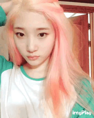 핑크머리로 바꾼 프로듀스101 비쥬얼 정채연 | 인스티즈