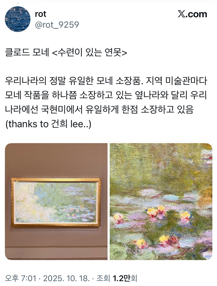 국립현대미술관 과천 MMCA 해외 명작 : 수련과 샹들리에 전시 후기.twt | 인스티즈