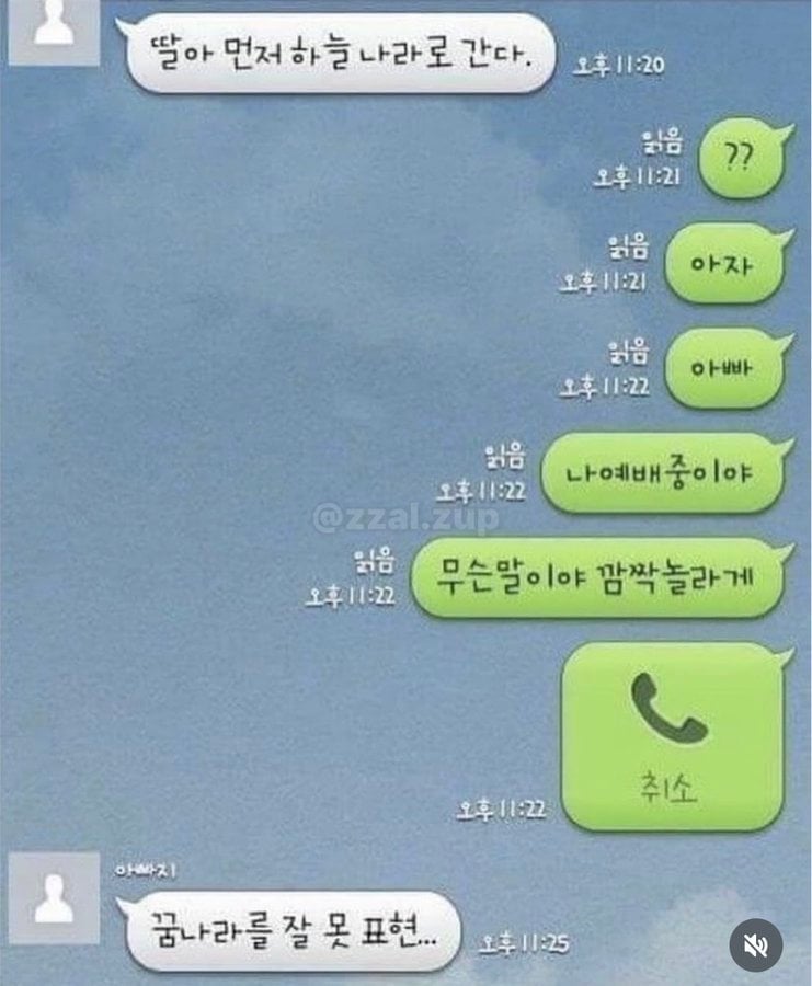 딸아 먼저 하늘나라로 간다.jpg | 인스티즈