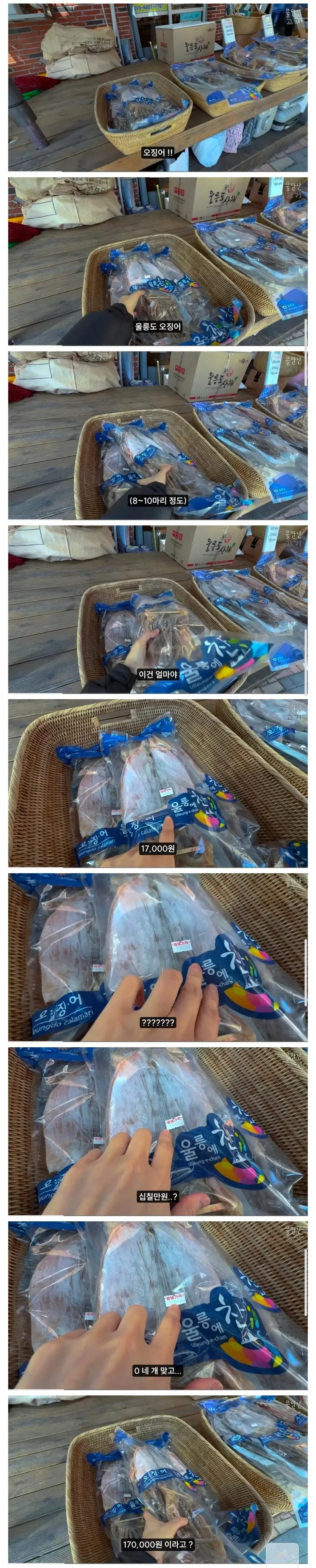 울릉도 오징어 가격 | 인스티즈